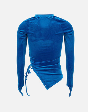 Top in velluto ATB1181W BLUE ANDERSSON BELL 