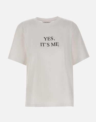 T-shirt "Yes it's me" 1425JTS006986A WHITE VICTORIA BECKHAM 
