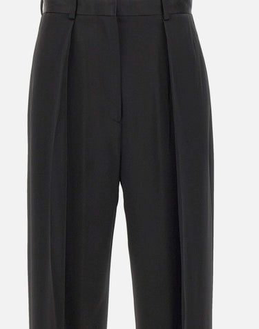 "Satin tailored trousers" 1425WTR002857J BLACK VICTORIA BECKHAM 