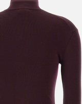Pullover "Zipped Mockneck" 325MPU247FI0071 BURGUNDY COURREGES 