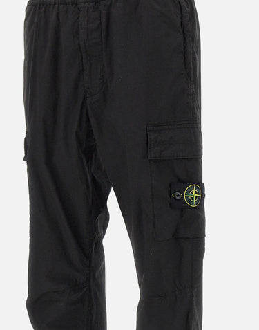 Pantaloni in raso di cotone biologico e lana 3100033S0014 V0029 STONE ISLAND 