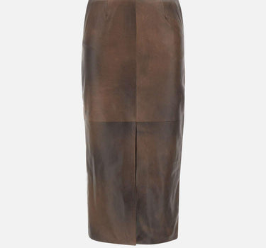 Gonna longuette in pelle 116321 2037 ROTATE BIRGER CHRISTENSEN 