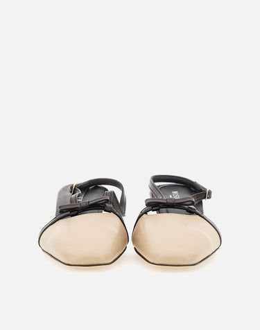 Slingback "Lecche" in pelle LECCHE CREAM MUSIER PARIS 