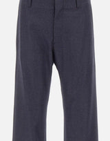Pantaloni in lana con orli sfrangiati SH0KA0075 M35466524M MM6 MAISON MARGIELA 