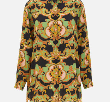 Camicia lunga in seta con stampa floreale WRIA0103 AKI44X0812 ETRO 