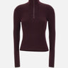 Pullover "Zipped Mockneck" 325MPU247FI0071 BURGUNDY COURREGES 