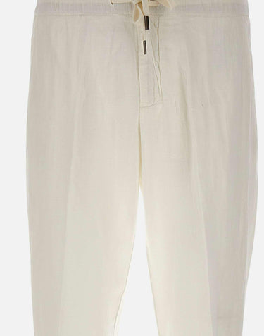 Pantaloni in misto lino con coulisse 26PG1649 01 PERFECTION 
