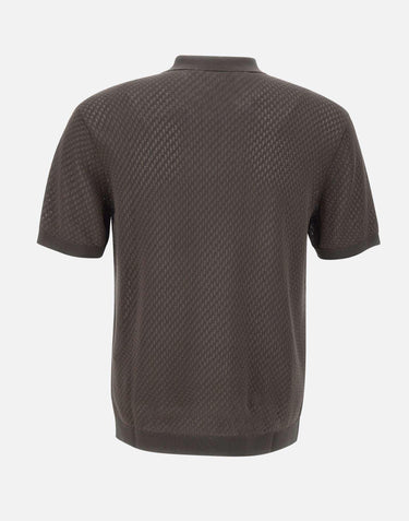 Polo in maglia cotone e viscosa EM001139 AF14851F6024 EMPORIO ARMANI 