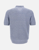 Polo in misto lino 57118 18641565 GRAN SASSO 