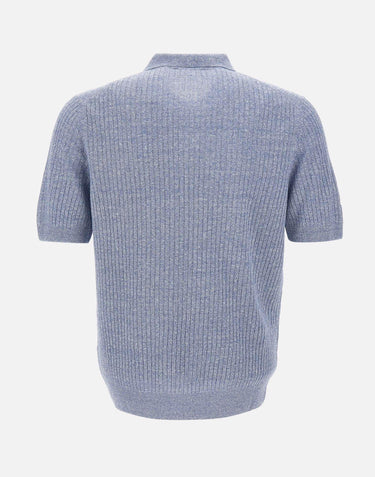 Polo in misto lino 57118 18641565 GRAN SASSO 