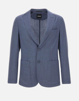 Blazer slim fit in lana vergine 50561991 466 BOSS 