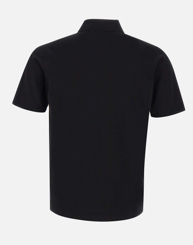 Camicia in maglia di cotone superior DC120089 NERO DELLA CIANA CASHMERE 