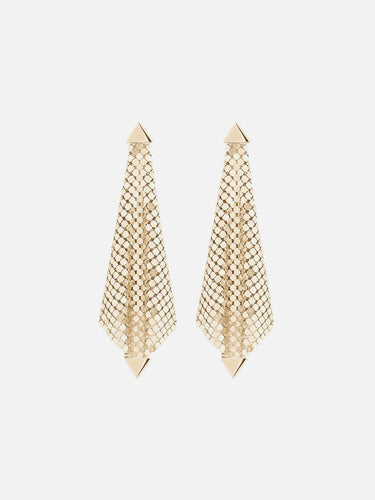 Orecchini in maglia metallica oro 20PBB0038MET074 P710 RABANNE 