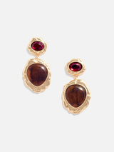 "Mottled Gold Multi Tiered Earrings" 644EGD GOLD SELF-PORTRAIT 