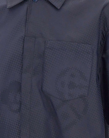 Camicia a maniche corte con monogramma MSS26SH277 01 CASABLANCA 