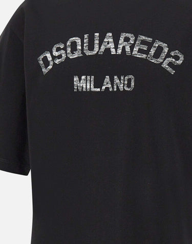 "Loose Fit Tee" S74GD1476 D20020962X DSQUARED2 