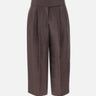 Pantaloni in misto lino laminati 50560270 207 BOSS 