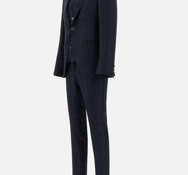 Completo  "10G132L4A1" tre pezzi più accessorio in fresco lana 10G132L4A 1031800BLU PISCONTI 