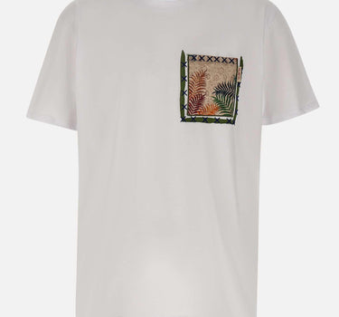 T-shirt "Pocket" in cotone POCKETVR0337 BIANCO BOB 
