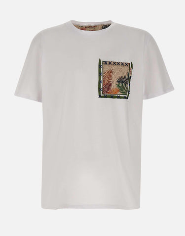 T-shirt "Pocket" in cotone POCKETVR0337 BIANCO BOB 