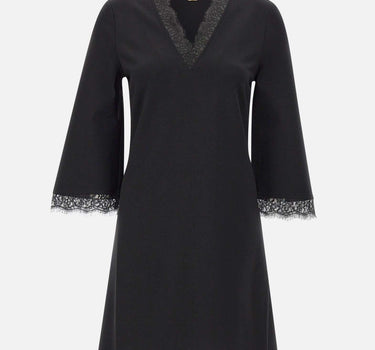 Abito corto con dettagli in pizzo MF5510J9189 22222 LIU-JO 