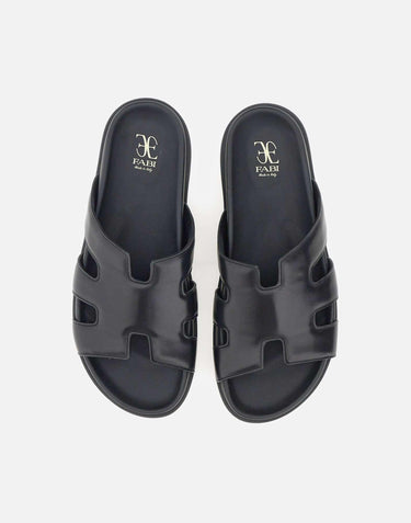 Sandali in pelle FU1502 NERO FABI 