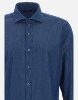 Camicia Regular in Denim NCMA150115LMJP U207 FAY 