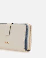 Portafogli con zip e patta AA6201E1109 X0459 LIU-JO 