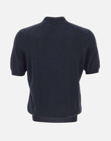 Polo in misto lana con zip 43166 16401598 GRAN SASSO 