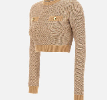 Top "Daily" in maglia con paillettes MK56T57E2 EA2 ELISABETTA FRANCHI 