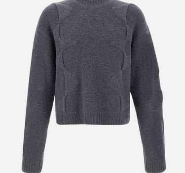 Maglia "Cropped Spiral Knit" M07063 DGY05 HELIOT EMIL 