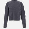 Maglia "Cropped Spiral Knit" M07063 DGY05 HELIOT EMIL 