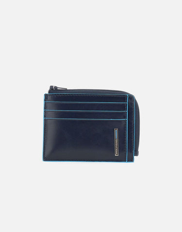 Portacarte in pelle PP4822B2R BLU2 PIQUADRO 