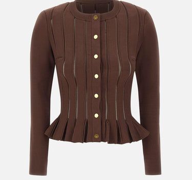 Giacca in maglia con dettagli à jour MK07S56E2 EA3 ELISABETTA FRANCHI 