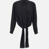 Camicia asimmetrica annodata S52DT0049 S43455900 MM6 MAISON MARGIELA 