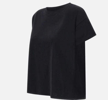 T-shirt "Basiluzzo" in cotone Supima BASILUZZO BLACK LOULOU DE SAISON 