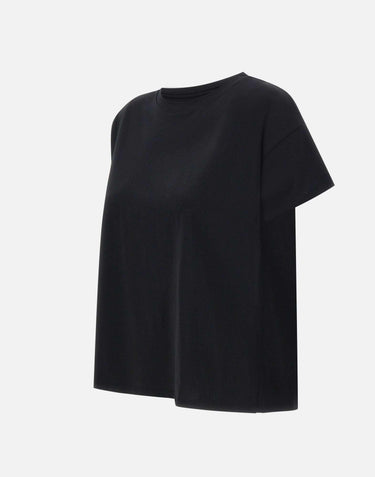 T-shirt "Basiluzzo" in cotone Supima BASILUZZO BLACK LOULOU DE SAISON 