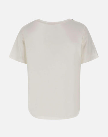 T-shirt con decorazione di cristalli RIJDK001 1041 KAOS 