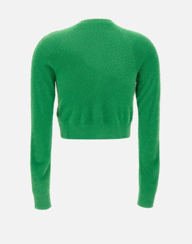 "Fluffy cardigan" JW5177 GREEN ADIDAS 