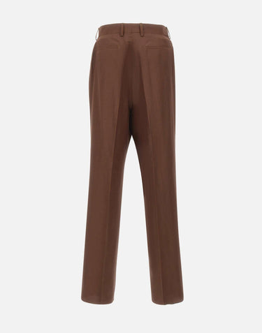 Pantaloni in misto viscosa e lino S6LAMAPA082 920 LANEUS 