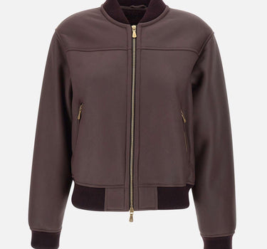 Bomber in pelle L85GBTK02 SHY0L006167 ELEVENTY 