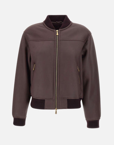Bomber in pelle L85GBTK02 SHY0L006167 ELEVENTY 