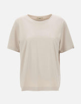 T-shirt in misto seta e cotone JG000325D 521371985 HERNO 