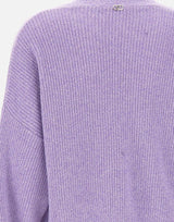 Cardigan con bottoni gioiello MF5054MS041 P9119 LIU-JO 