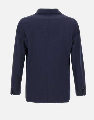 Blazer "Leon cotton Seersucker" S25MTLG401 DARKNAVY OFFICINE GENERALE 