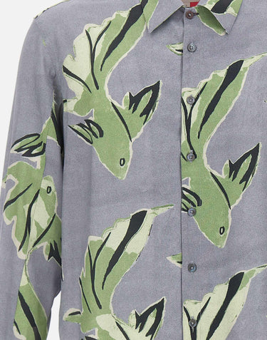 Camicia oversize stampata M1R929ZV02999 59 PAUL SMITH 