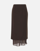 Gonna midi a due strati 115288 1667 ROTATE BIRGER CHRISTENSEN 