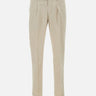Pantaloni "DVR33" in cotone e seta DVR33R022 TC538 DEVORE 