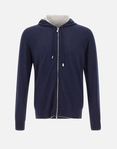 Felpa full zip in misto lana M76MAGM69 MAG0M0431102 ELEVENTY 