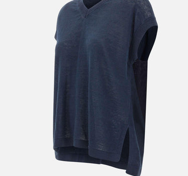 Maglia smanicata in filato di lino 2619351013600 003 'S MAX MARA 